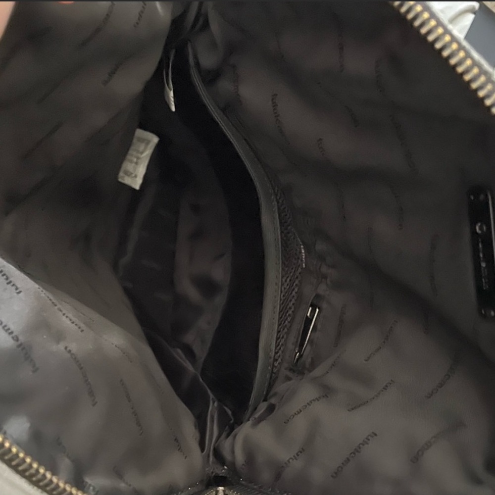 Very Rare & Authentic Lululemon Festival II Bag HEATHERED BLACK/Gray Waterproof - Picture 10 of 16